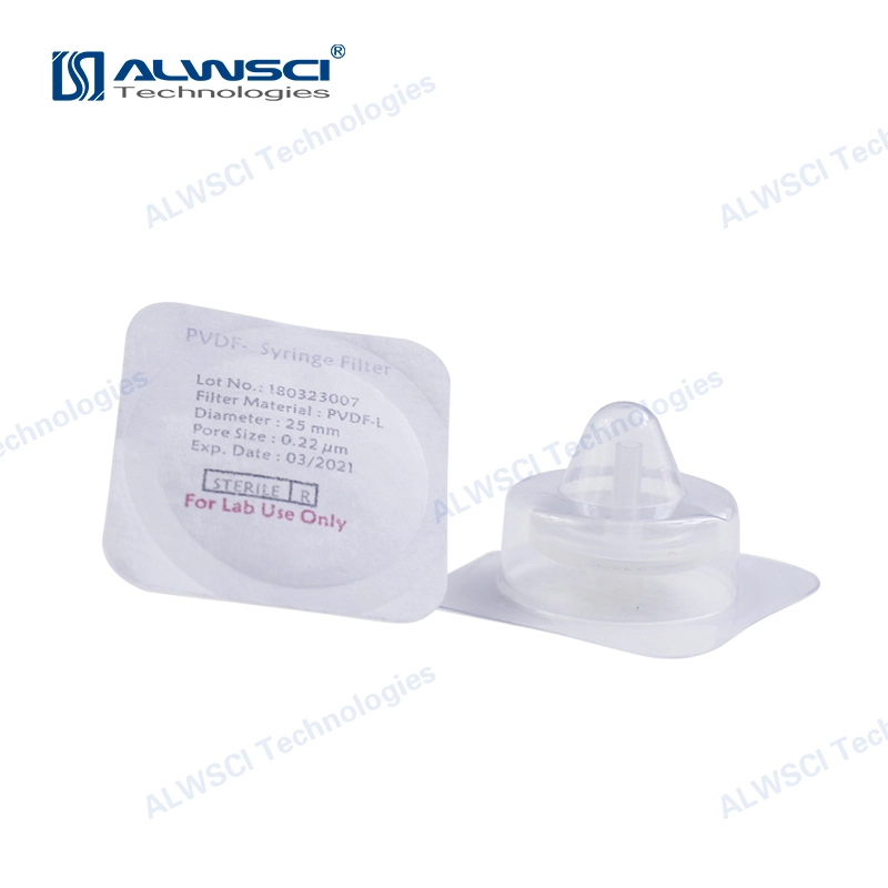 Labfil Dispossible Sterile PVDF Hydrophilic Hydrophobic HPLC Syringe Filter 0.22um 0.45um Welded