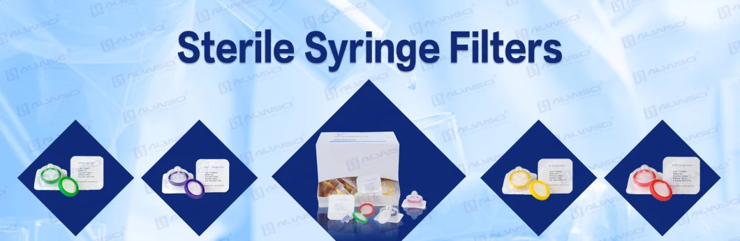 Labfil Sterile 33mm PVDF Hydrophilic Membrane Lab Syringe Filters