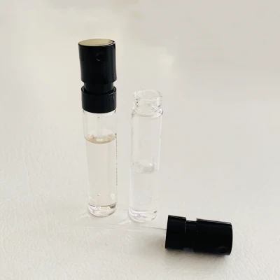 香水用クリンプ香水ポンプ付き1ml、1.5ml、2mlホウケイ酸ガラスシンチレーションバイアル