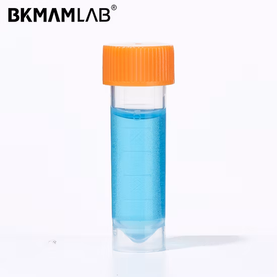 品質保証されたクライオチューブ、2ml 目盛り付き極低温保存バイアル (長期サンプル保存用)